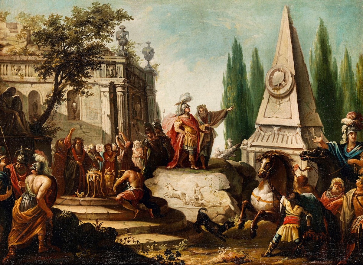 Alexander The Great At Achilles' Tomb Johann Heinrich